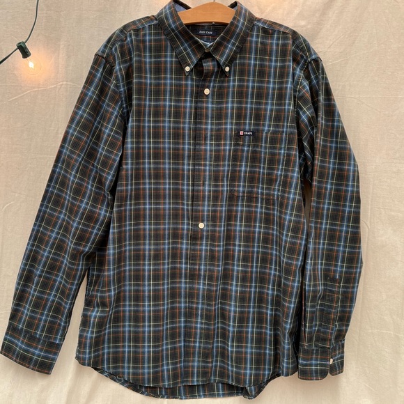 Chaps by Ralph Lauren easy care button up shirt sz L - Picture 2 of 8